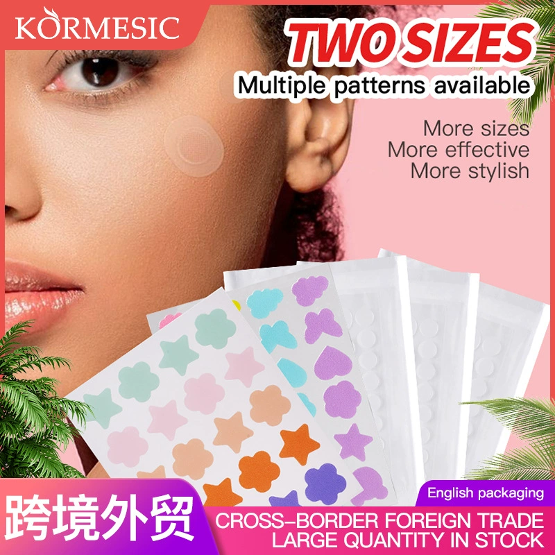 KORMESIC полный английский мультфильм цветные звезды прыщи прыщи наклейки Acne Patch трансграничная внешняя торговля оптовая продажа