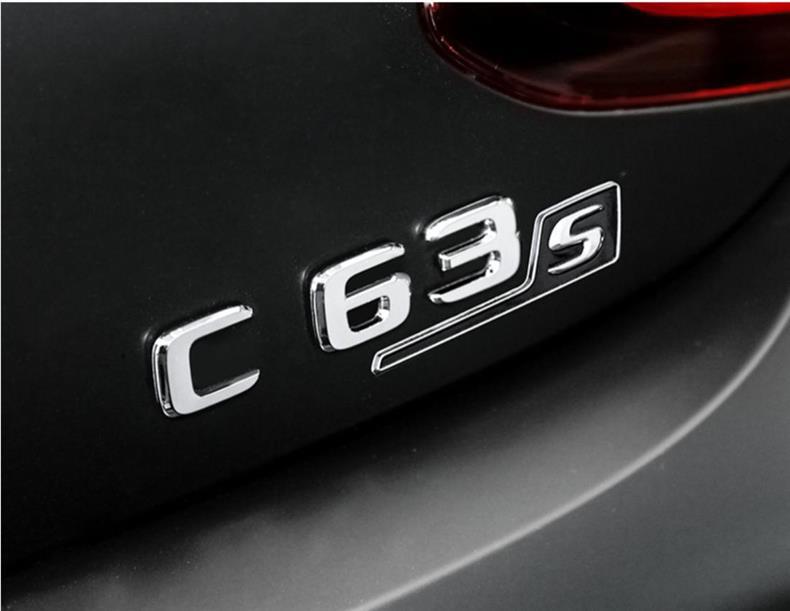Mercedes-Benz A-Class, E-Class, C-Class, CLA, GLA, GLB, GLC – modified rear emblems, car emblems, horizontal bars, and sporty rear emblems