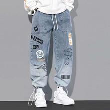 Y 63065 Printed beam pants ӡ�������п�羳����ͨ