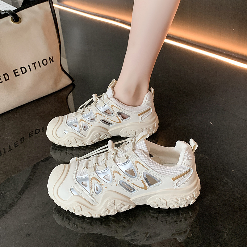 Außenhandels-Bestseller: Dicke Sohlen-Dad-Schuhe für Damen, neue modische Neuheit für Frühling und Herbst, vielseitig, lässig, zum Wandern und für Outdoor-Aktivitäten._voghion.com