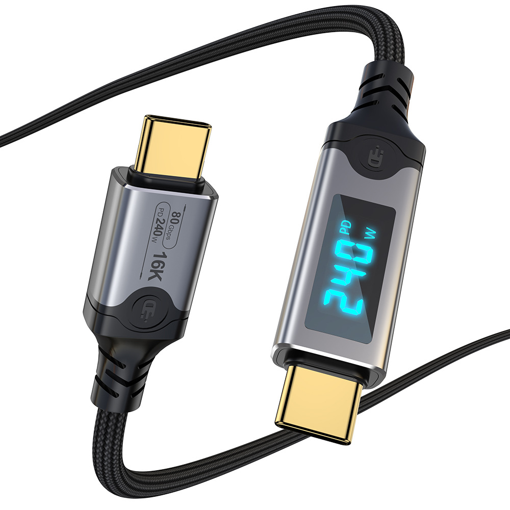 Cable de datos USB5 con todas las funciones Cable de datos USB5.0 compatible con Raiden 5 Soporte 16K60HZ Soporte 120G