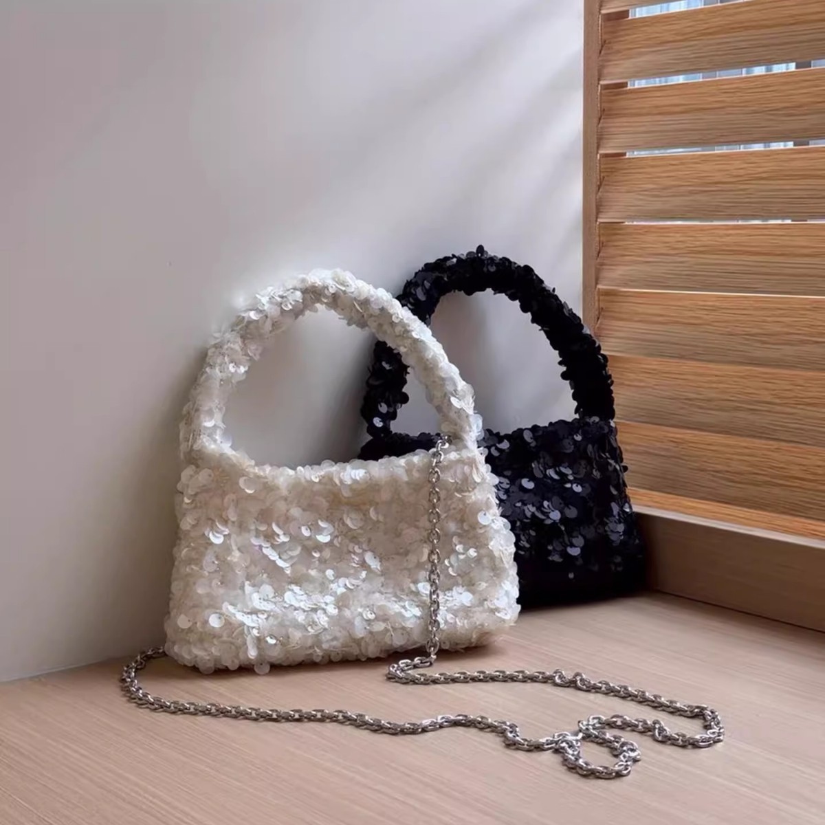 Sequin Shoulder Bag For Women, Versatile Crossbody Evening Handbag_voghion.com