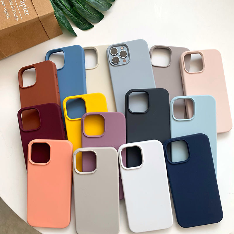 apple 16 phone case liquid silicone iphone15promax lens all-inclusive 14 drop-resistant 13 pure color protective cover