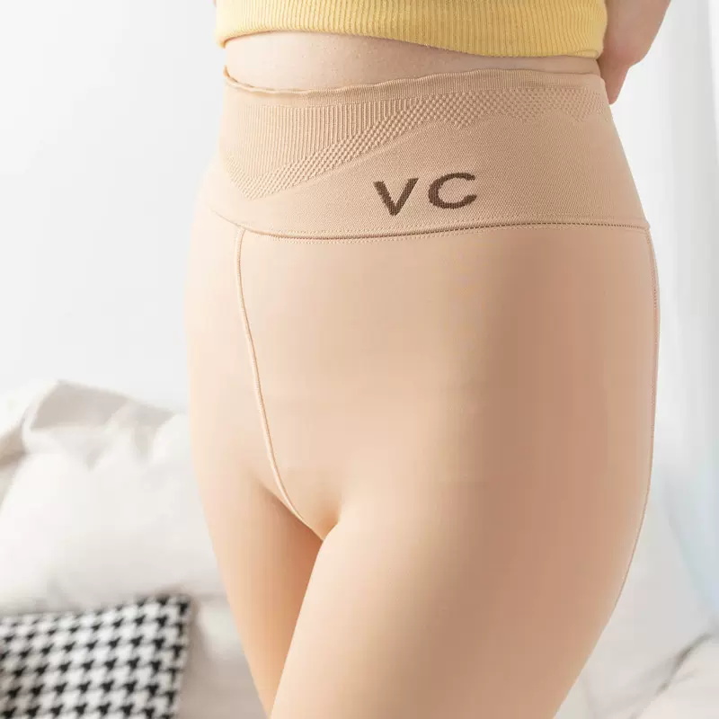 秋冬VC水光裤光腿神器女裸感自然美腿塑型一体裤加厚加绒打底裤袜