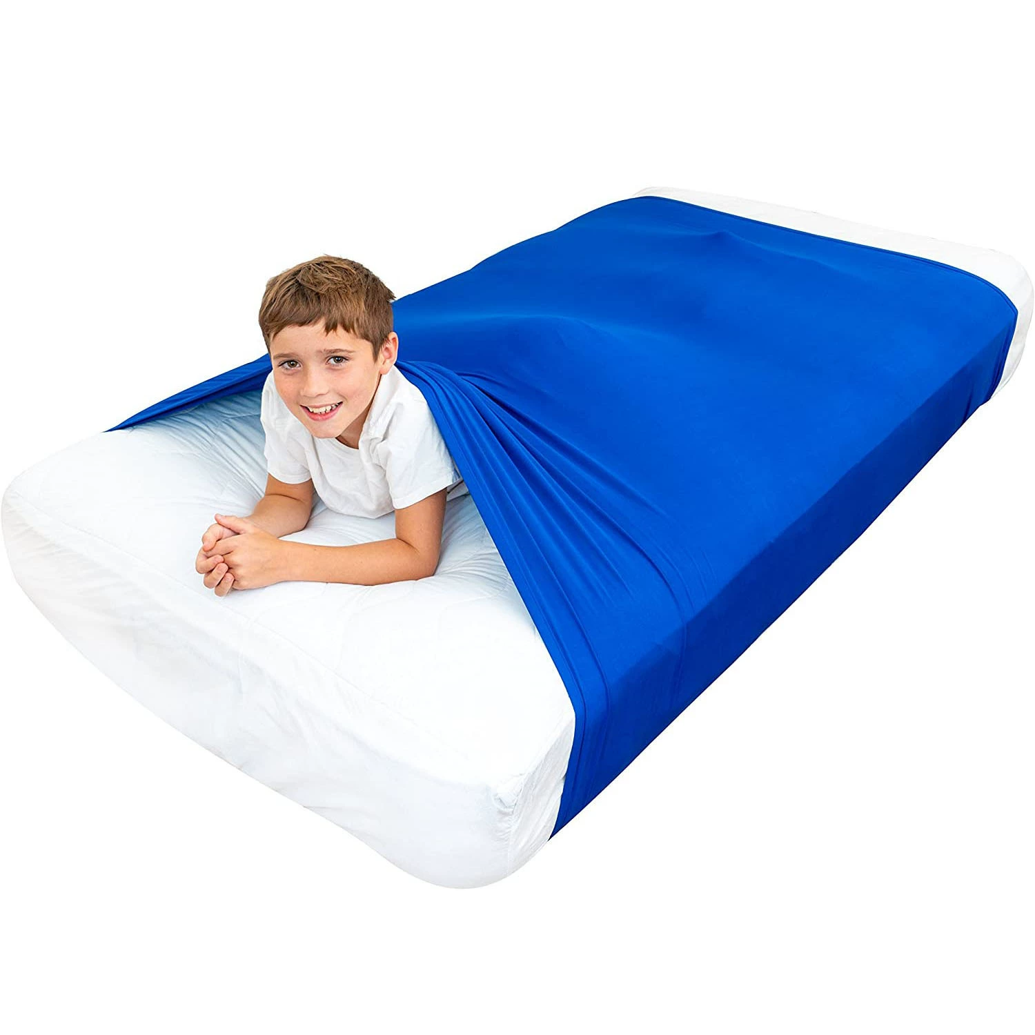 Amazon Лидер продаж, детское Сенсорное компрессионное простыня, одеяло, снимающее стресс, помогает спать с помощью сенсорного бланка