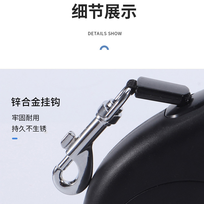 Perro Correa automática de color sólido mediano pequeño perro grande correa de perro retráctil automática Cadena de perro suministros para mascotas