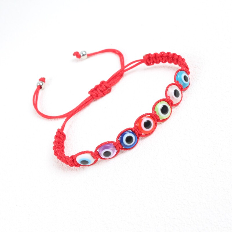 Amazon European and American Bohemian Style Evil Eye Protection Bracelet, Hand-Woven, Adjustable Size Bracelet Amazon European and American Bohemian Style Evil Eye Protection Bracelet, Hand-Woven, Adjustable Size Bracelet