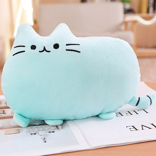 Plush Toy Cat Doll, Cute Cookie Cat Pillow, Big-Faced Cat Doll, Cat Cushion Doll, Cartoon