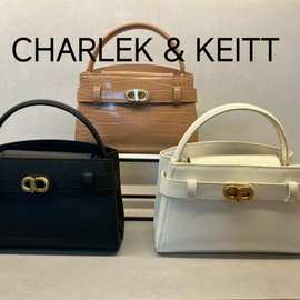 CHARLEK & KEITT单肩斜挎女包CK2-50270880金属扣手提小凯莉包