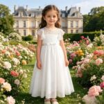 外贸欧美童装新款夏儿童婚纱礼服女童演出钢琴比赛生日雪纺公主裙