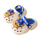 Wangwang Team children's sandals 2023 new girls boys hole shoes men's summer non-slip bath home slippers