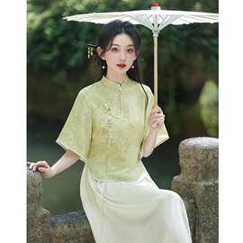 改良旗袍新款2026年轻款少女日常气质民国文艺连衣裙套装汉服