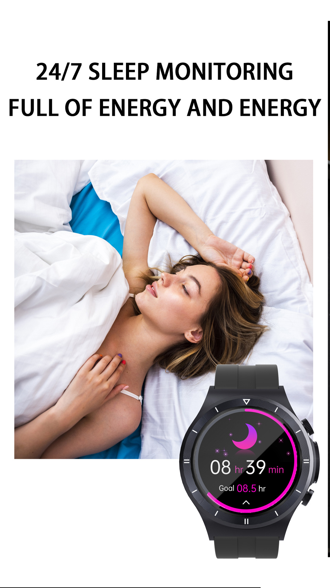 Smartwatch T30 da 1,39 pollici Chiamata Bluetooth Frequenza cardiaca ECG_voghion.com