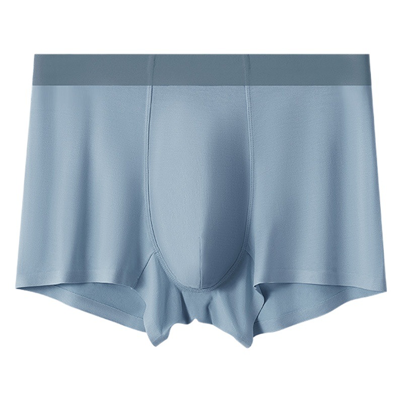 Nueva ropa interior de hombre que no deja marcas, cintura media, color sólido, fibra modal, calzoncillos bóxer transpirables antibacterianos para niños en stock