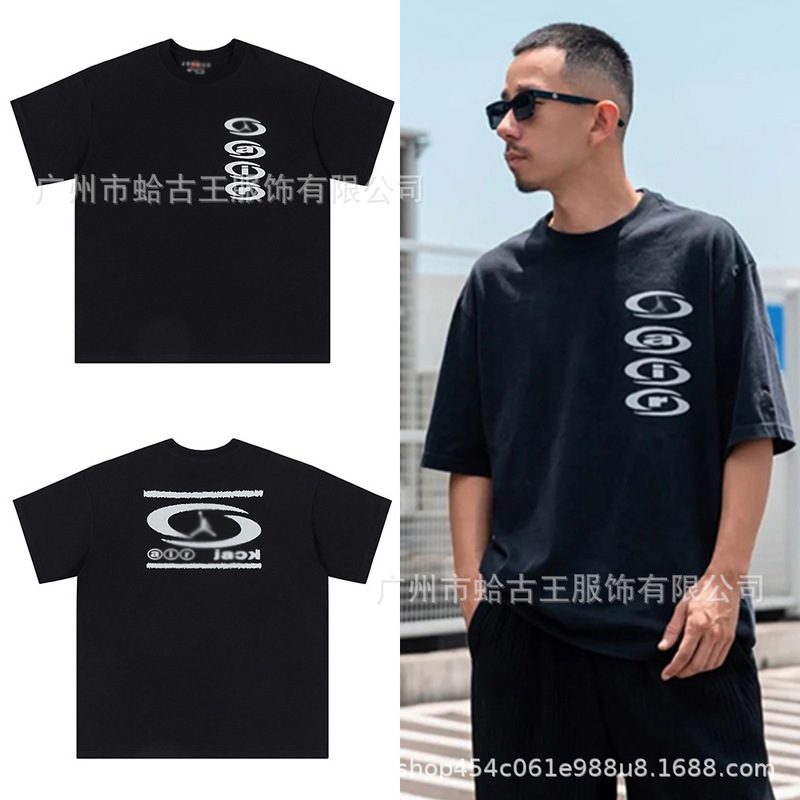Cross-Border Travis Scott Short-Sleeved Summer New Ts Joint Kaws Fujiwara Hiroshi American Hip-Hop Trendyy T-Shirt