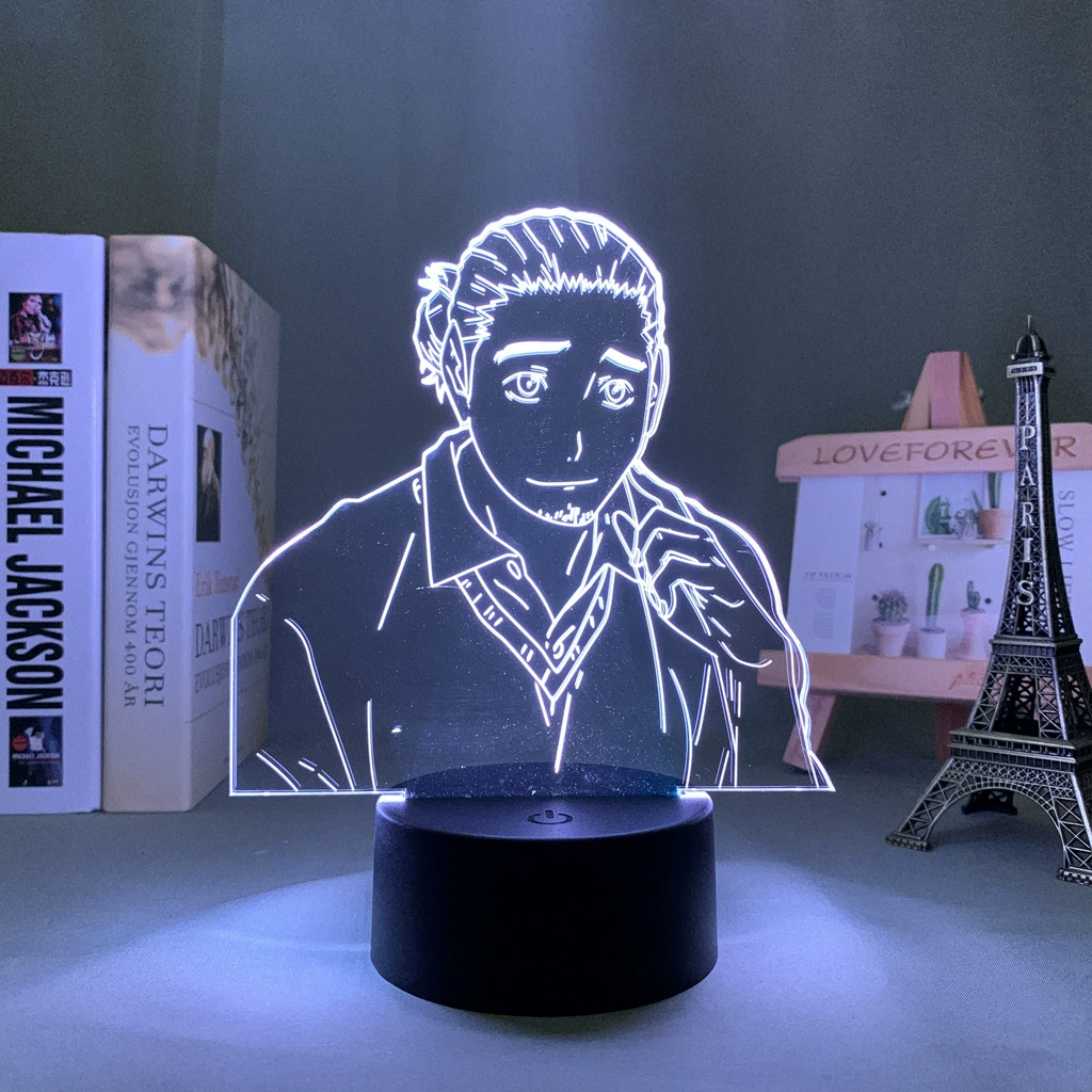 Акриловая ночная LED-лампа с волейболом, минифигура, 3D, подарок на день рождения