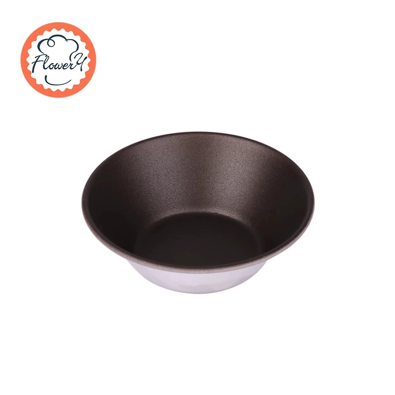 Round egg tart mold for household repeated use non-stick oven bottom tray small cake mold baking tool