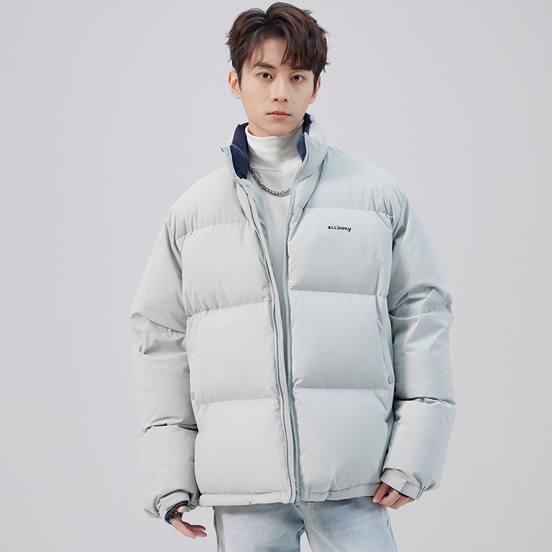 아메리칸 헤비급 두꺼운 다운 재킷 남성 겨울 2025 새로운 트렌디 브랜드 방한 및 따뜻한 짧은 빵 재킷