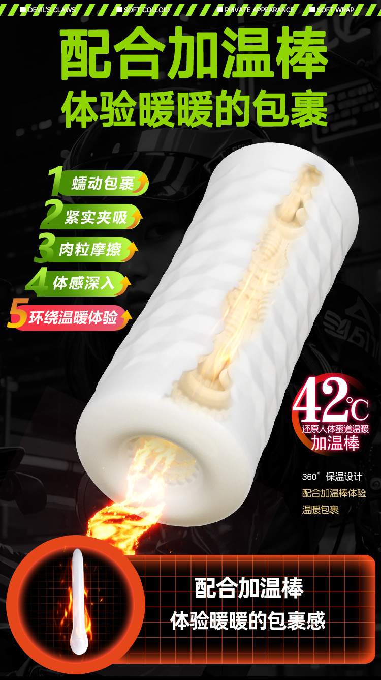 Jiuai Can Girl Molded Masturbator Aircraft Cup TPE Manual Male Adult Toy — detail image 7