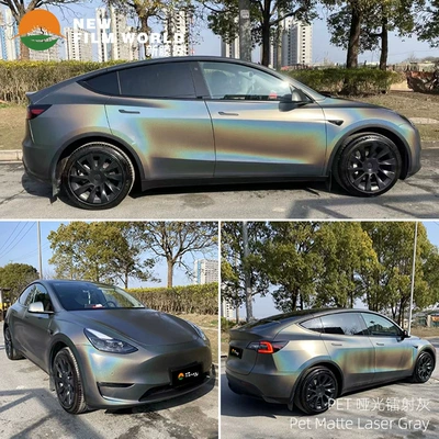 Automotive Film — laser Black - matte-surface-laser-gray
