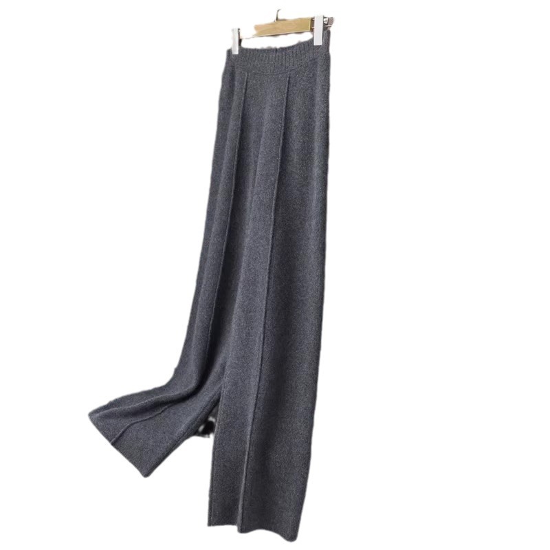 Knitted demi-season trousers