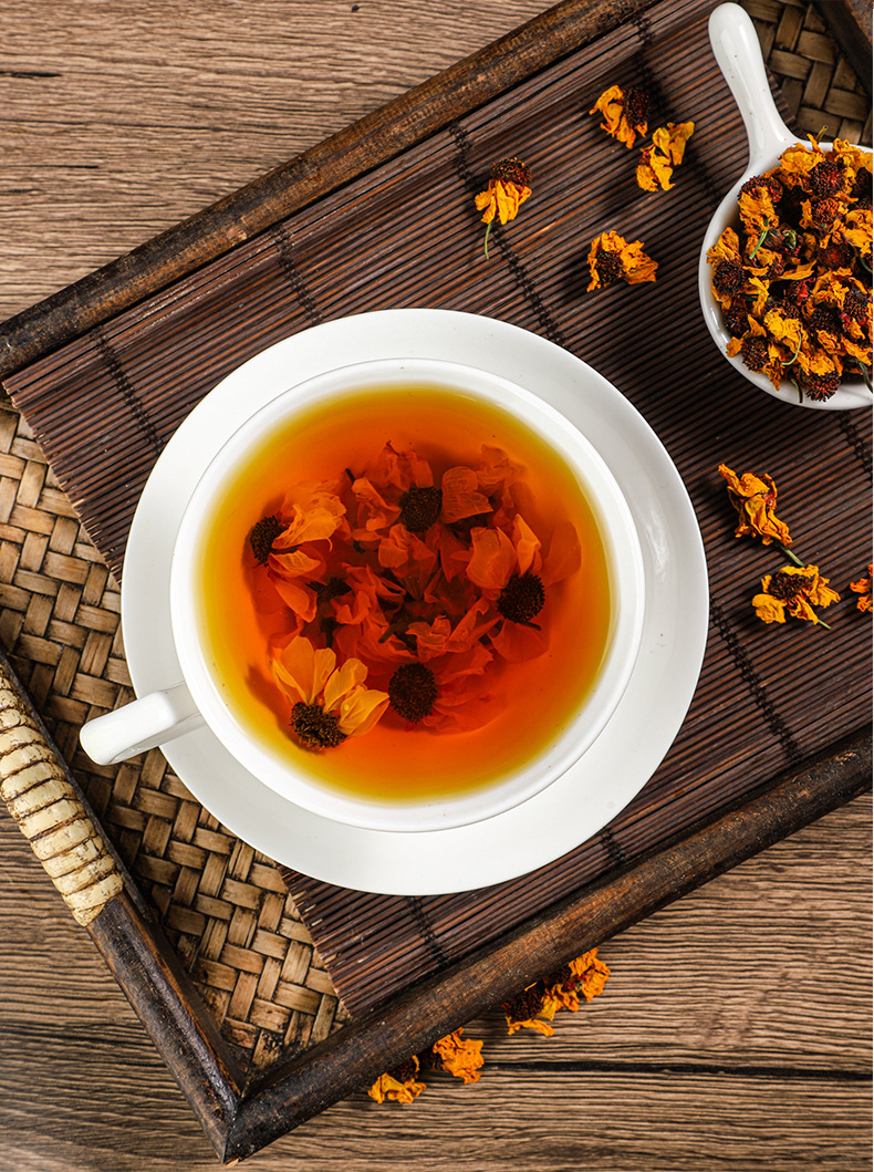 Kunlun Snow Chrysanthemum Tea 500g Xinjiang Tianshan Herbal Flower Tea Traditional Wellness Loose Dried Blooms preparation