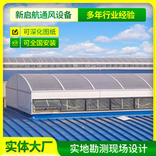 圆拱形通风天窗侧开式屋面楼顶出风口圆采光设备电动风机