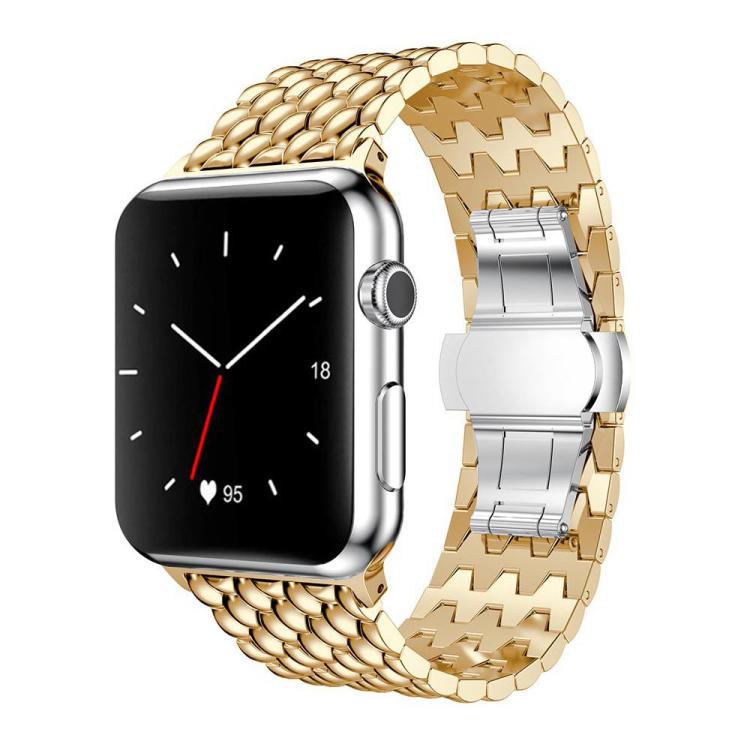 xDfind correa de metal en relieve para Apple Watch 42 - 49mm correa de reloj de negocios para hombres