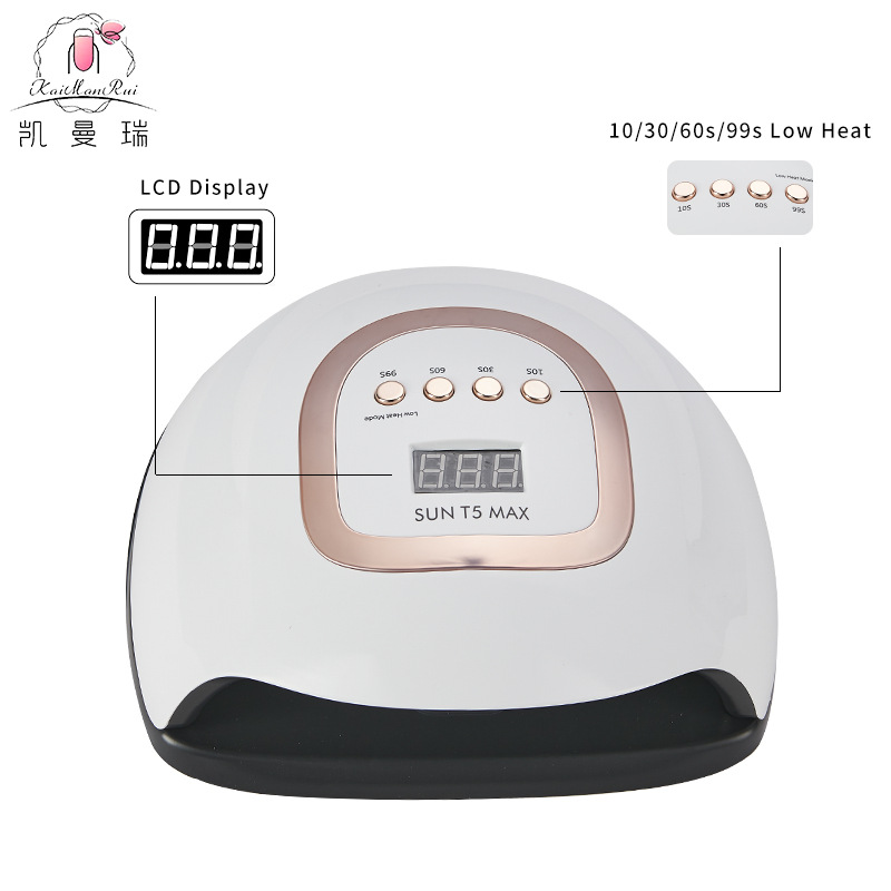 Lámpara de uñas máquina de fototerapia 220W lámpara de cocción de uñas de alta potencia lámpara de uñas inteligente de mano no negra lámpara de uñas de secado rápido transfronterizo