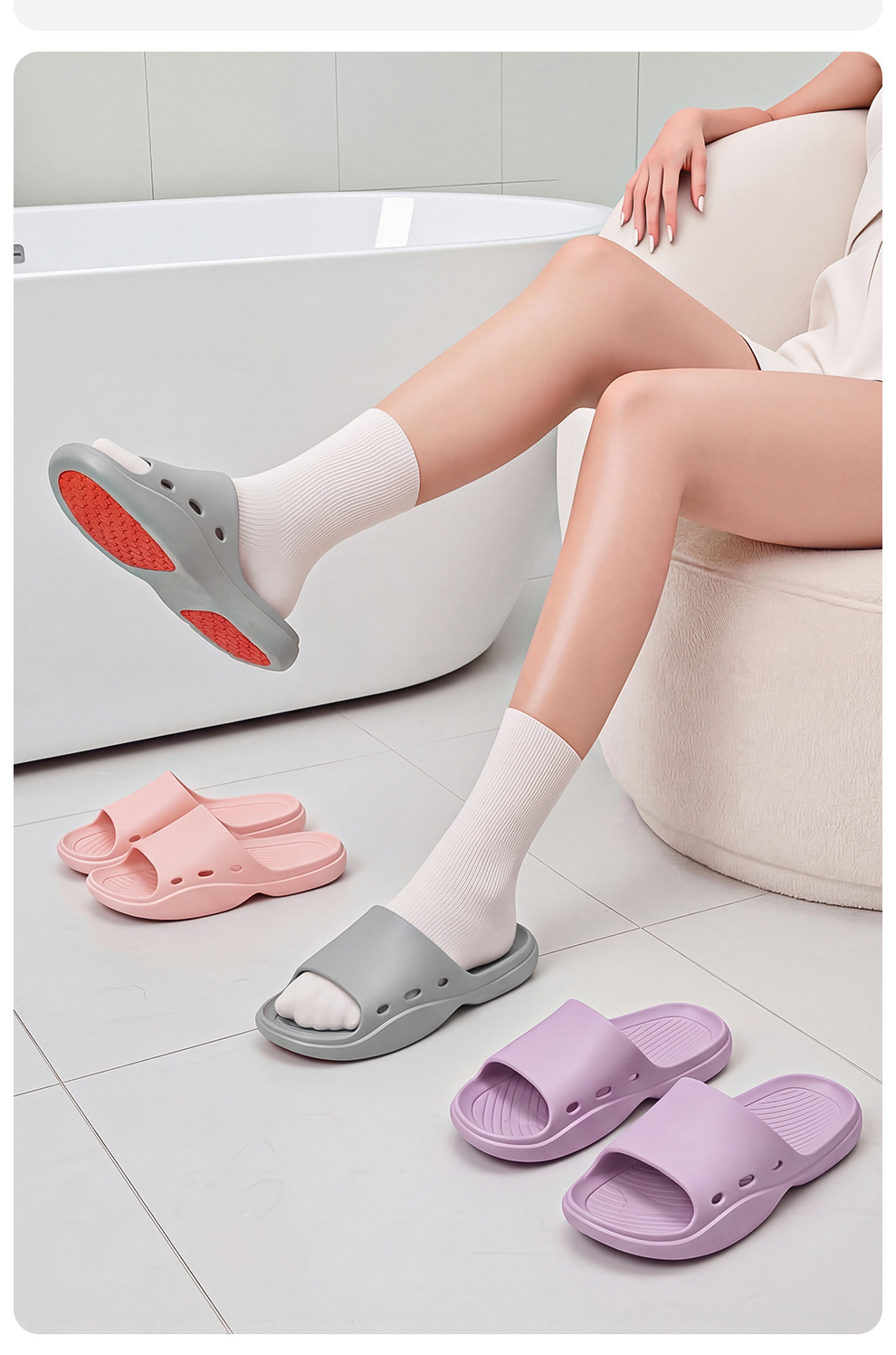Non-slip Bathroom Slippers For Home Comfort Eva Soft Sole Summer_voghion.com