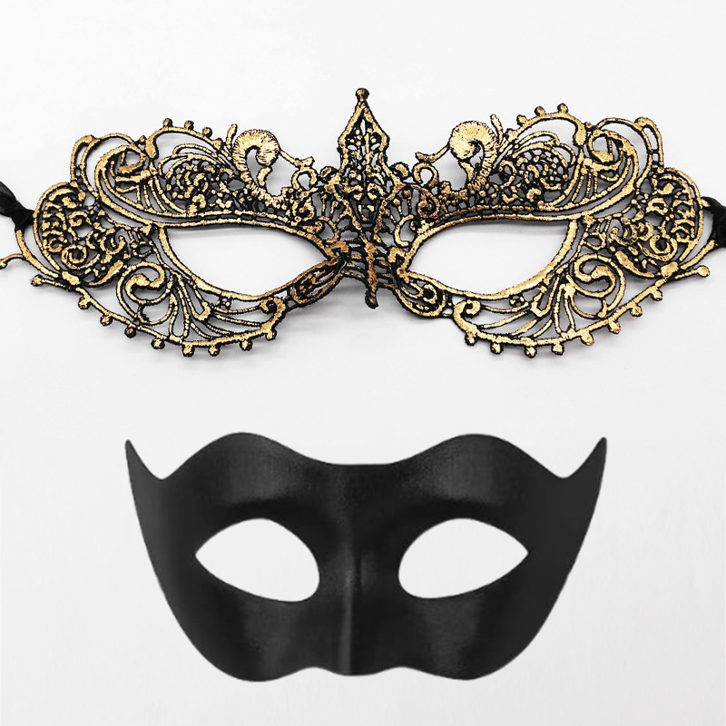 Amazon Hot Sale Halloween máscaras Half-Face máscaras de fiesta props bar máscaras