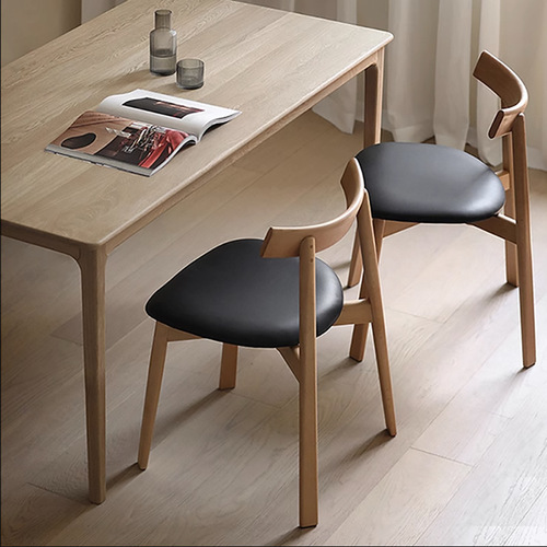 Medieval-style solid wood chair dining chair Italian designer oar chair leisure chair cafe home use back chair