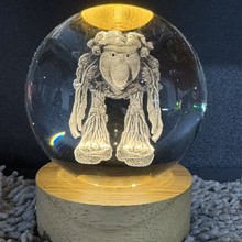 美版山海经发光水晶球小夜灯创意摆件桌面装手办礼物送礼卡通可爱