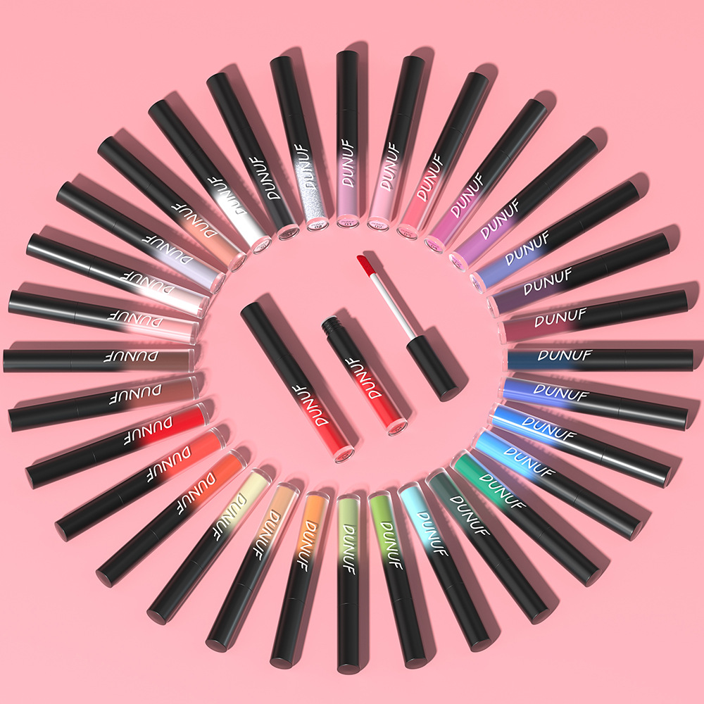 Check it out! Link Disclaimer - Exclusive for Foreign trade :DUNUF 32-color Multi-purpose matte long-lasting Lip gloss undefined
