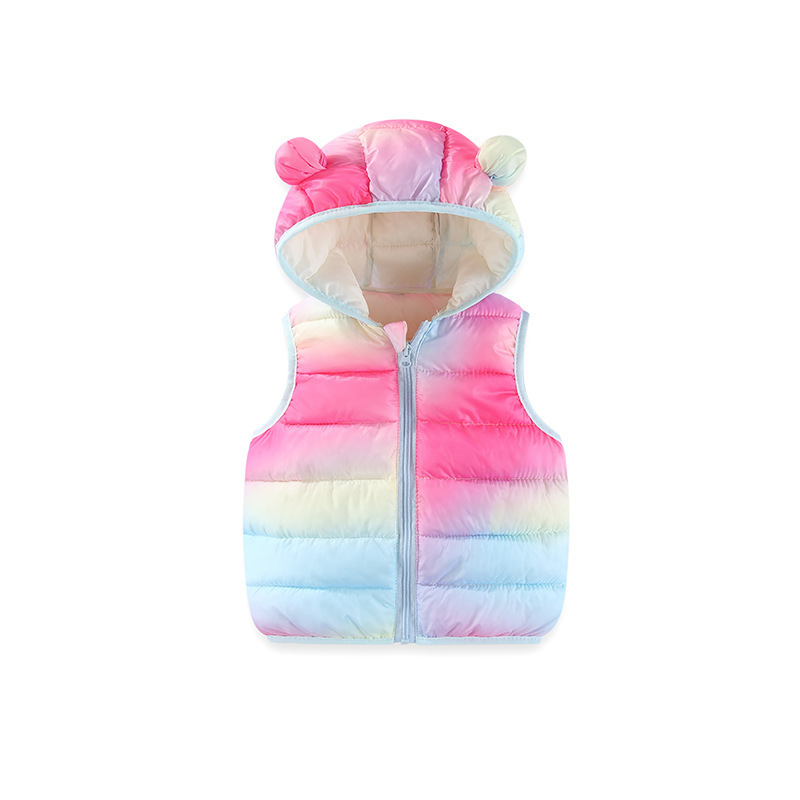 Chaleco con sombrero para niños, chaleco de pelúcia para niños, chaleco de pelúcia para niños pequeños y medianos, bebé lindo