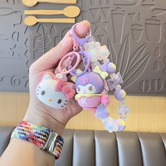 甘くてクールなスナックサンリオキャンディビーズ携帯電話チェーンかわいい kt 猫バッグペンダントキーチェーンクレーンマシンブラインドボックス