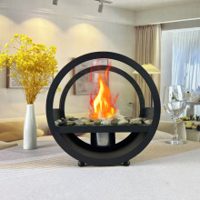 跨境热销桌面壁炉酒精壁炉真火壁炉家用摆件现代氛围装饰壁炉灯
