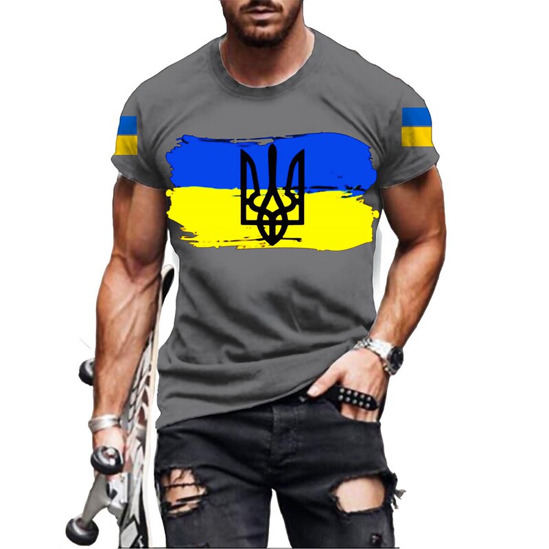 2023 men's T-shirt Ukraine T-shirt 3d men's Ukraine army badge T-shirt Ukraine flag logo T-shirt 2023 men's T-shirt Ukraine T-shirt 3d men's Ukraine army badge T-shirt Ukraine flag logo T-shirt
