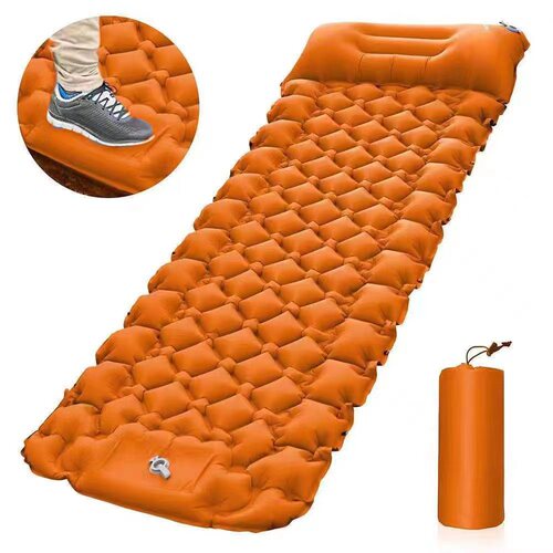 Portable Outdoor Inflatable Pad, Lightweight, Easy to Carry, Outdoor Camping Foot Pad, Waterproof Inflatable Sleeping Pad, Noon Nap Car Inflatable Pad