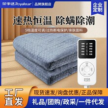 荣事达电热毯调温双控双人定时电暖毯单人安全家用除螨宿舍电褥子