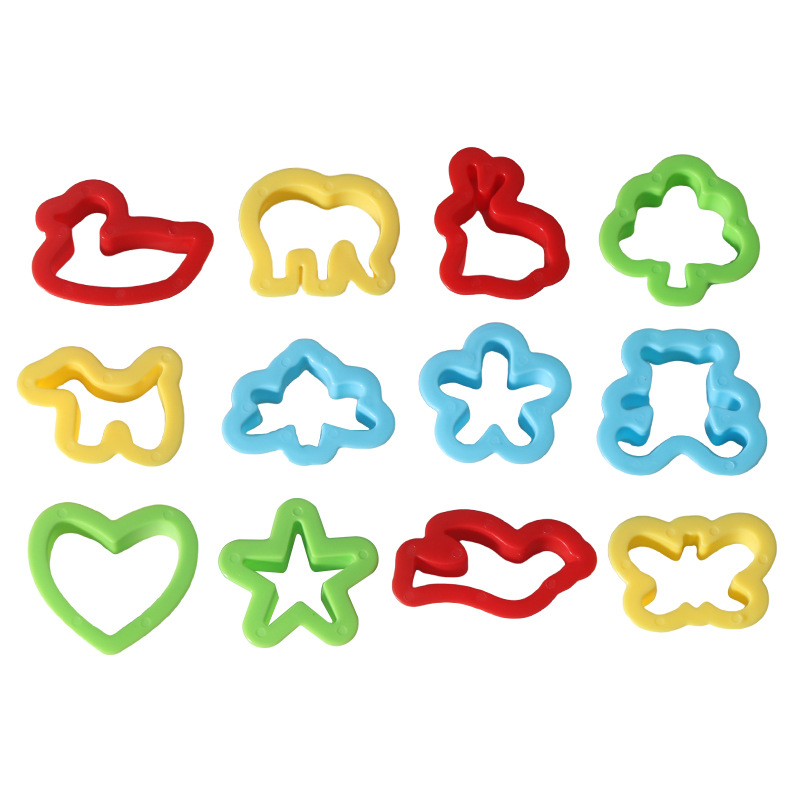 Juego de moldes de arena de juguete espacial, herramientas abrasivas, plastilina, arcilla de color, herramientas para niños, moldes huecos de arcilla ultraligera
