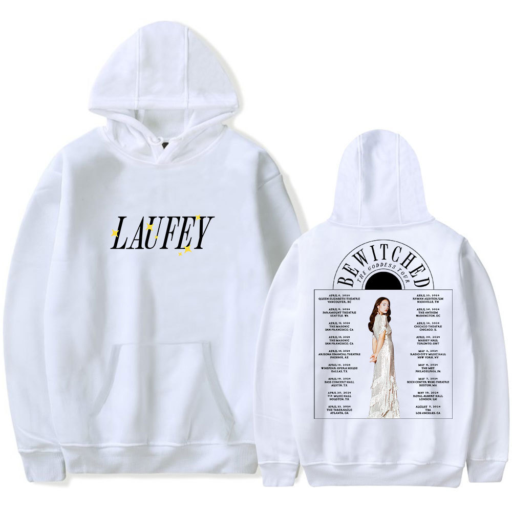Laufey Print Hoodie Bewitched The Goddess Tour Merch Women