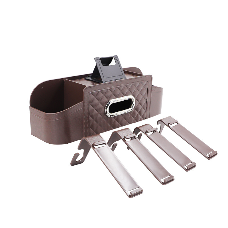 Nuevo asiento trasero del coche bolsa de almacenamiento bolsa colgante asiento trasero del coche de almacenamiento plegable mesa de comedor rack