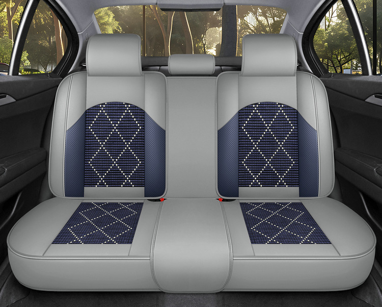 New car seat covers, breathable ice silk material, full-coverage design, suitable for sports cars, universal for drivers, and designed for use in vehicles