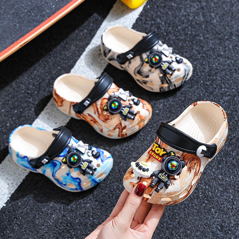 Verano niños agujero zapatillas frías anti-deslizante para niños y niñas pedalear la sensación de padres e hijos en la playa niños grandes zapatillas frías