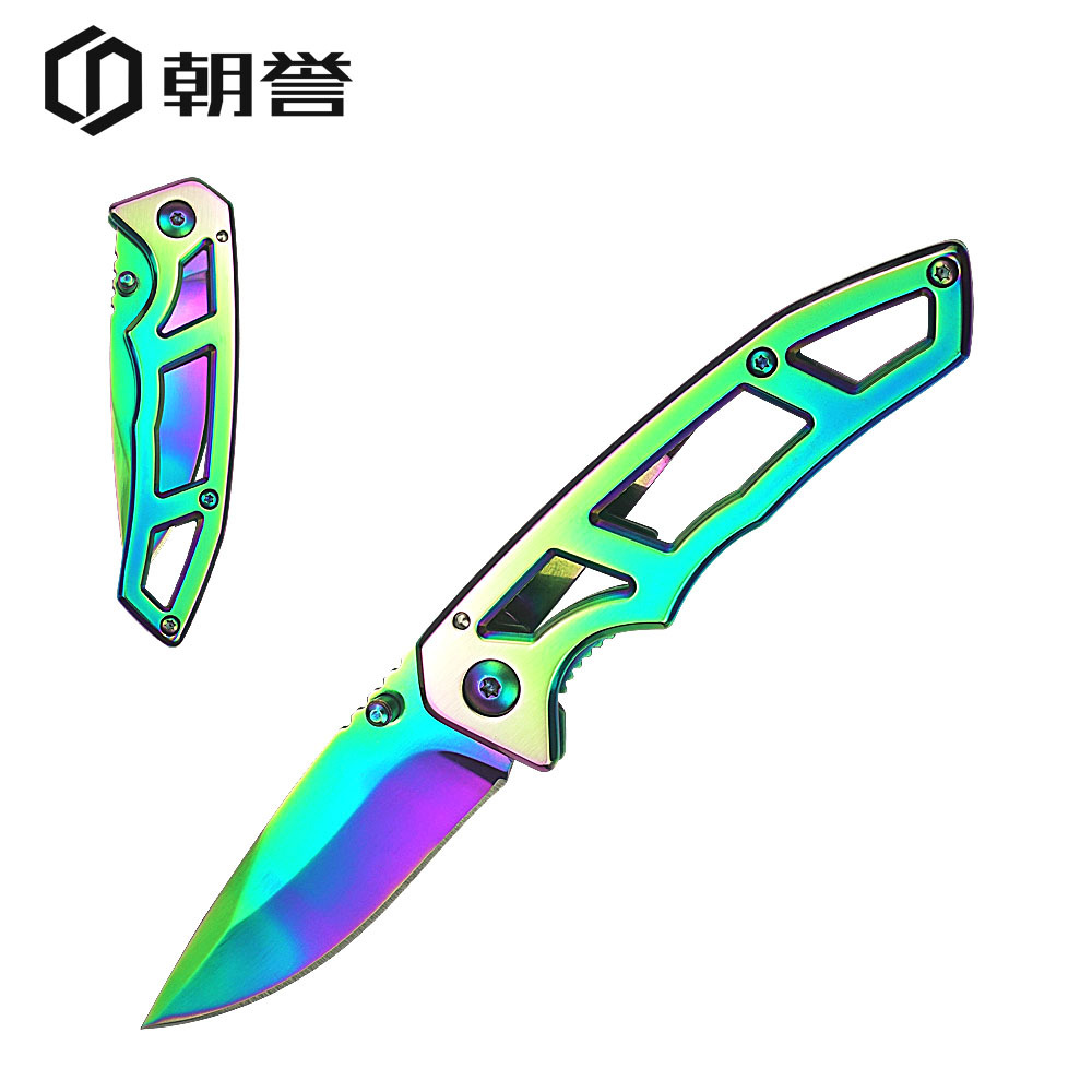 厂家直销不锈钢折叠刀随身户外小刀野外生存刀具背夹便携式口袋刀