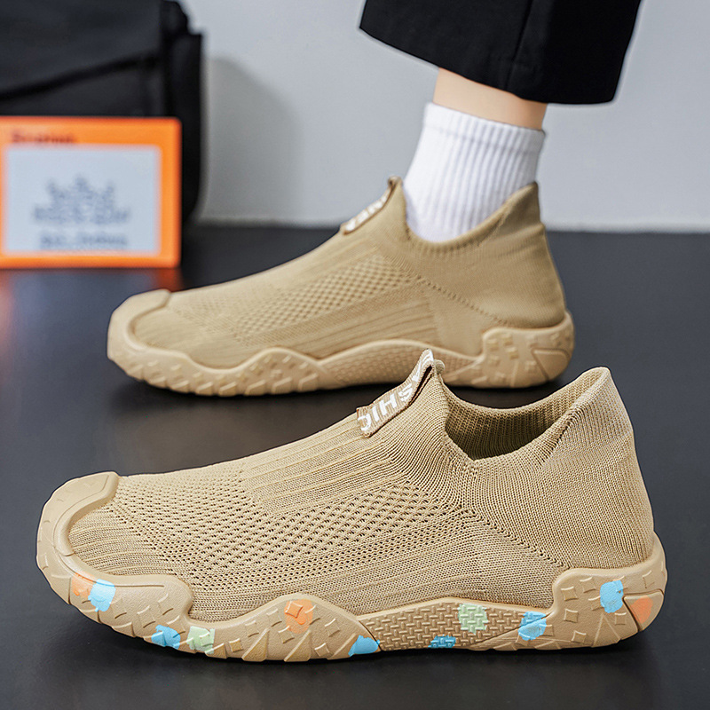 Hombre respirable mesh verano 2026 nuevo zapato de red de una sola pie de tela de tela ligera suela suave de verano delgada nueva moda image 5