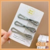 Eight-character hair clip white K color 3 card set
