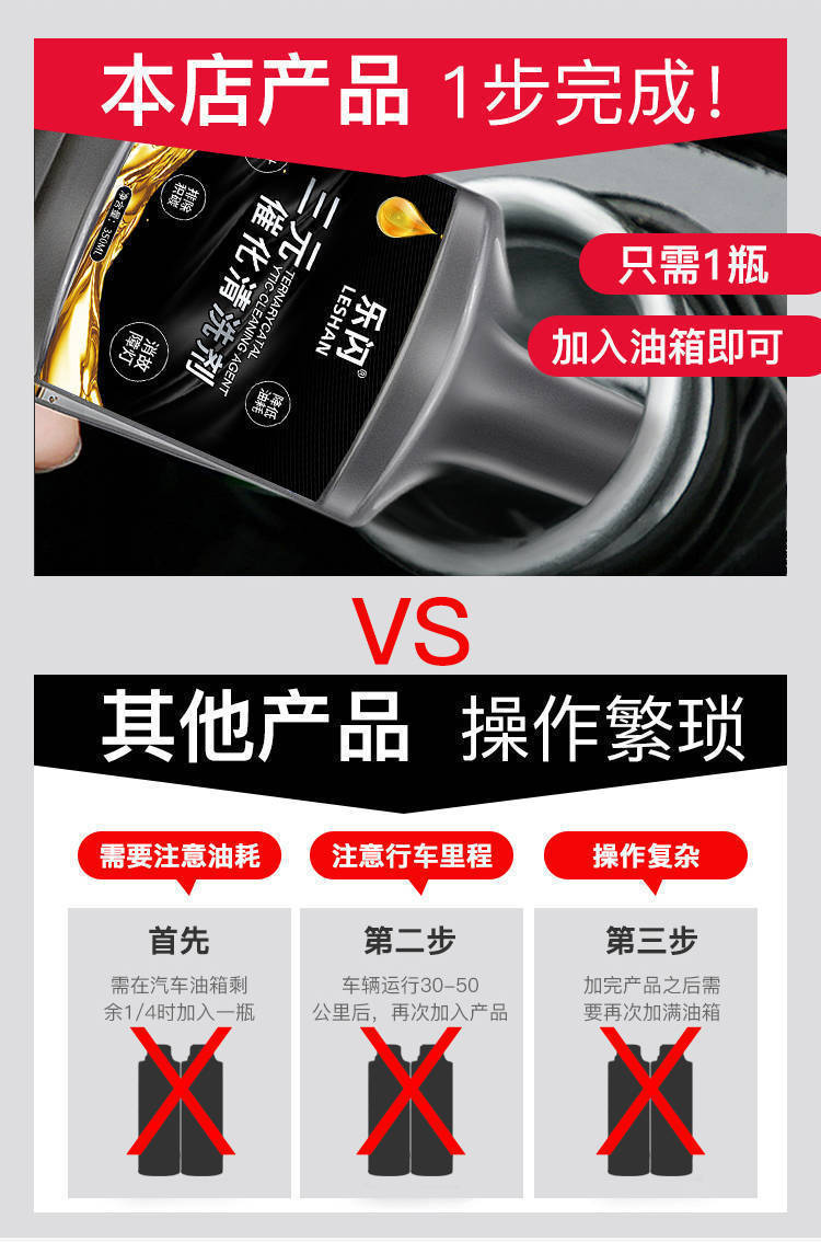 Automobile three-way catalytic cleaning agent to remove carbon deposits, disassembly-free sensor throttle injector cleaning agent to purify exhaust gas