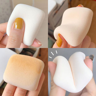 Japanese cotton candy air cushion powder puff dry and wet dual-use do not eat powder air feeling powder small pillow makeup sponge egg